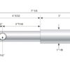 Redskabsbolt påsvejsning 22 - 28x181mm Kat. 1/2 (Ø22/28mm)