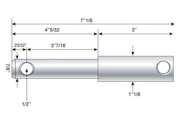 Redskabsbolt påsvejsning 22 - 28x181mm Kat. 1/2 (Ø22/28mm)