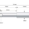 Redskabsbolt påsvejsning 22 - 28x181mm Kat. 1/2 (Ø22/28mm)