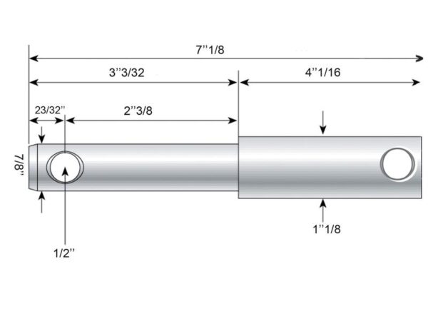 Redskabsbolt påsvejsning 22 - 28x181mm Kat. 1/2 (Ø22/28mm)