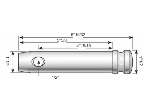 Topstangsbolt 32x125mm Kat. 3 (Ø32mm)