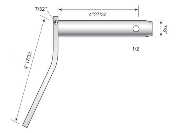 Liftbolt m/håndtag 22x123mm Kat.1 (Ø22mm)
