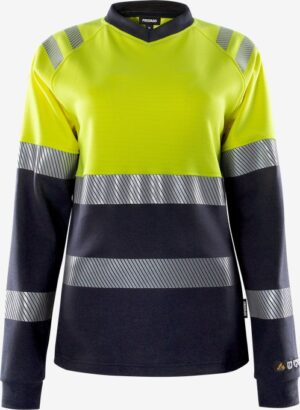 FLAMESTAT HIGH VIS LANGÆRMET T-SHIRT DAME KL.1 7108 TFL