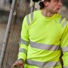 4c1f55deff5ee4c434c8cc7230e069c5 HIGH VIS GREEN SWEATSHIRT KLASSE 3 7862 GPSW