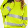 accab578754eac7777378ce13ded1e35 HIGH VIS GREEN SWEATSHIRT KLASSE 3 7862 GPSW
