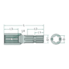 PTO Adapter 1" 6 tænder, 1 3/8" (6 noter)