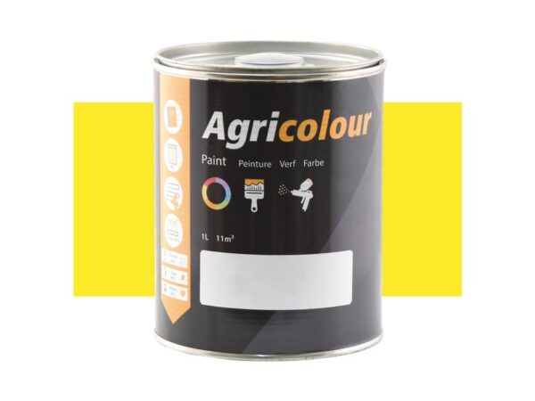 Gul, Højglans 1 liter Dåse / Egnet til Ford-New Holland, Clayson